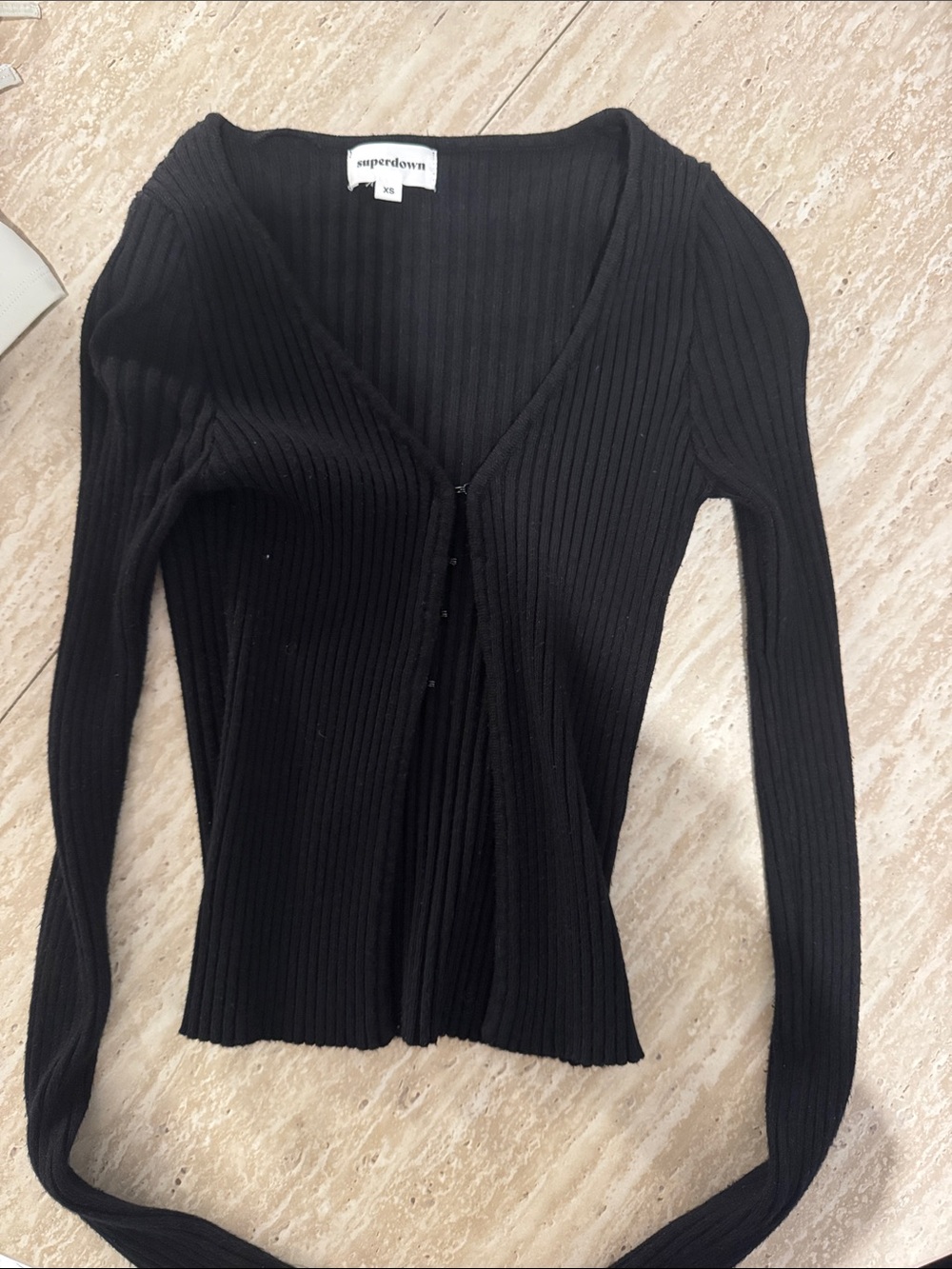 Super down corset cardigan